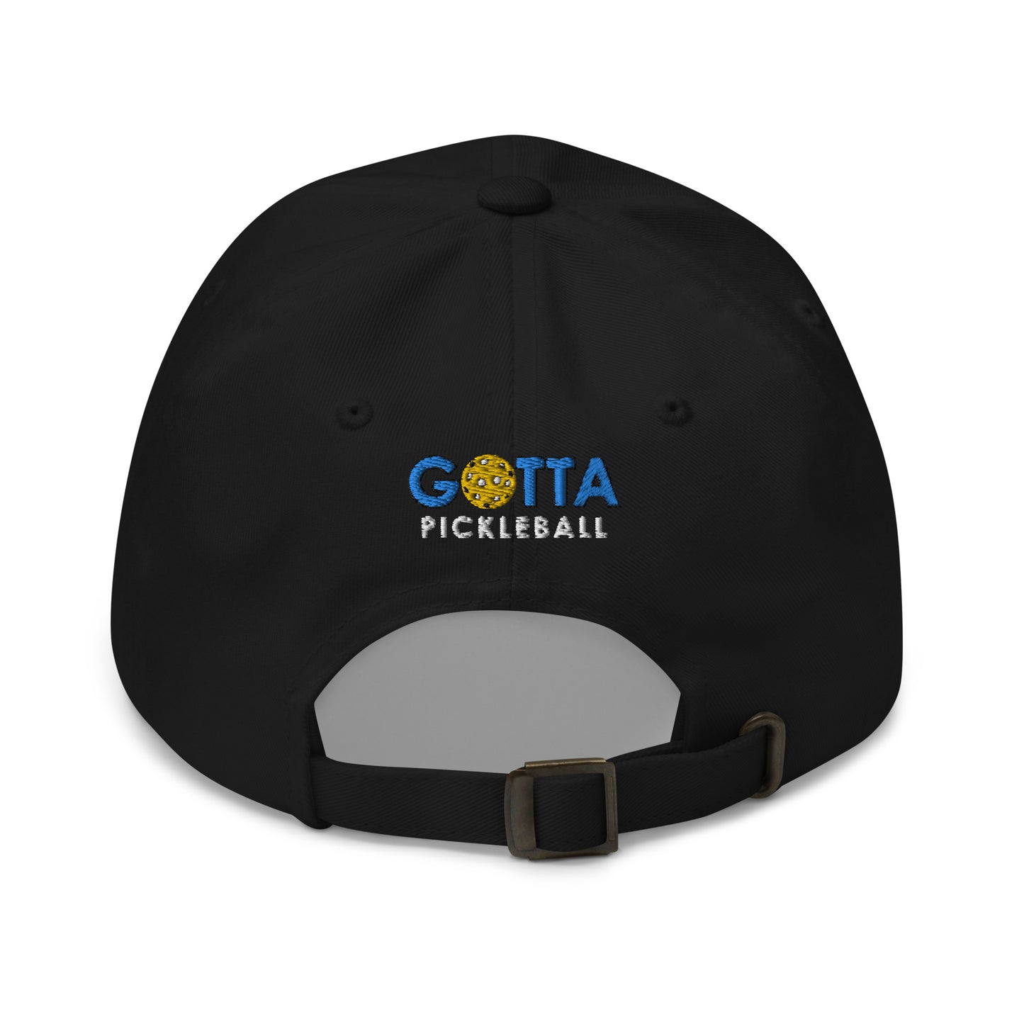 Cotton Twill Classic Cap: Embroidered Hat Pickleball Orbit White (more colors)