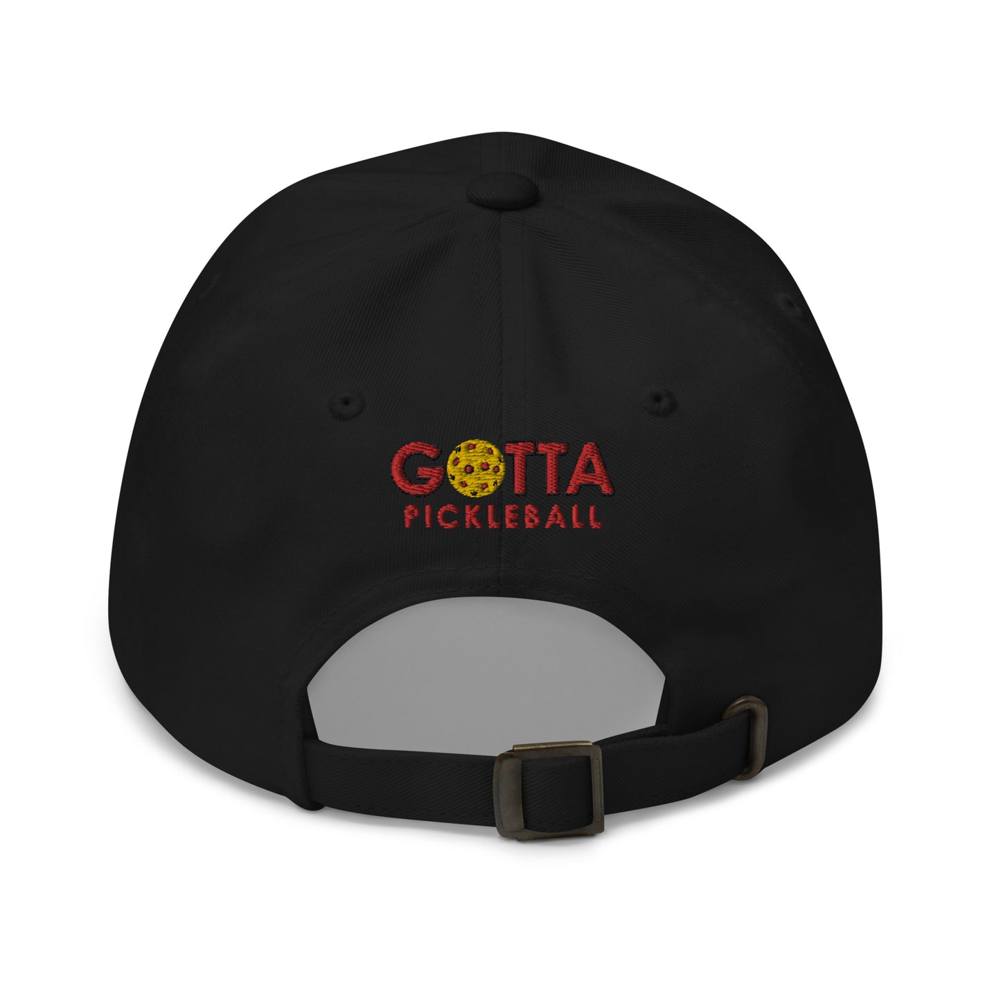Cotton Twill Classic Cap: Embroidered Hat Red Pickleball (more colors)