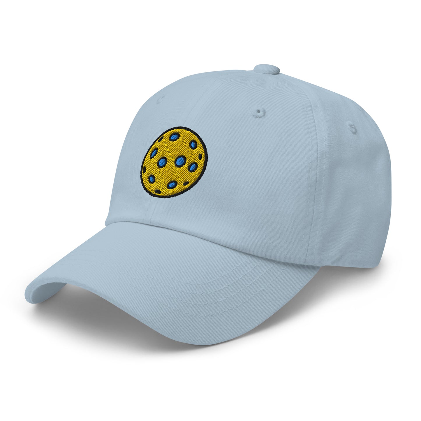 Cotton Twill Classic Cap: Embroidered Hat Blue Pickleball (more colors)