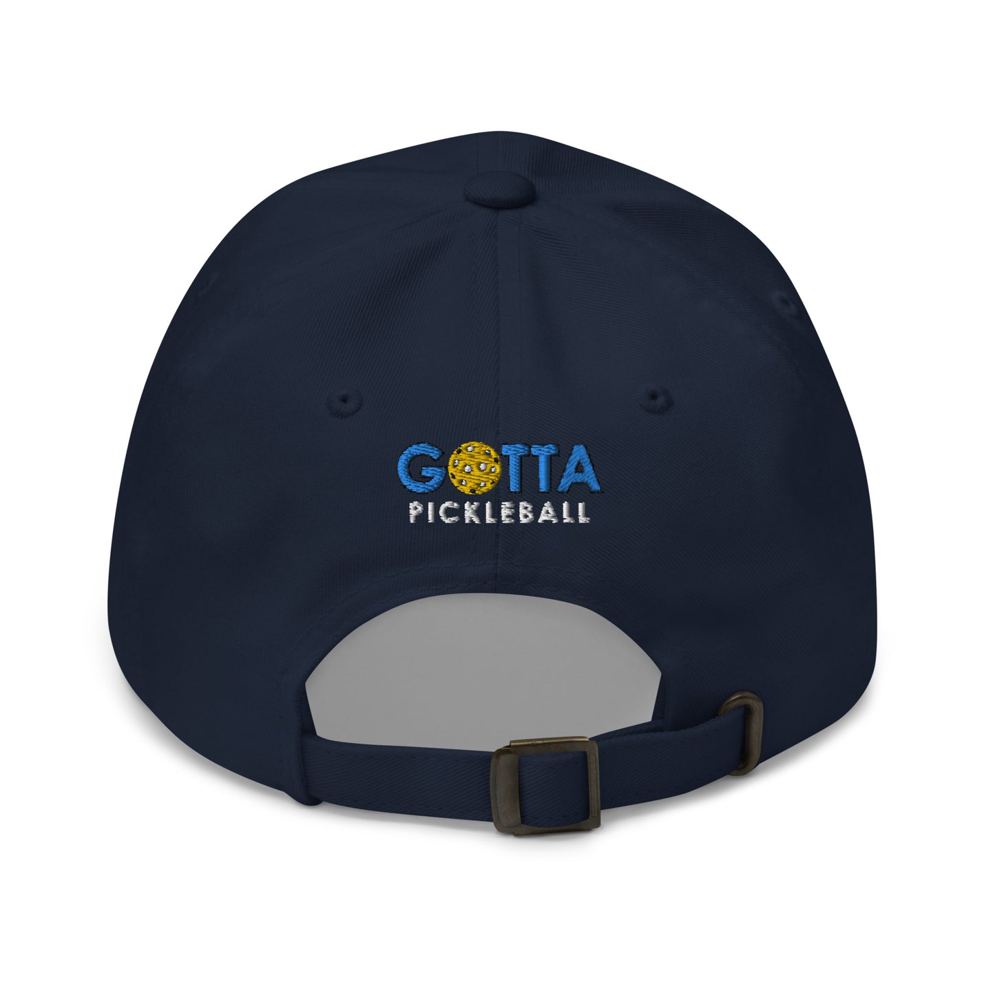 Cotton Twill Classic Cap: Embroidered Hat Pickleball Orbit White (more colors)