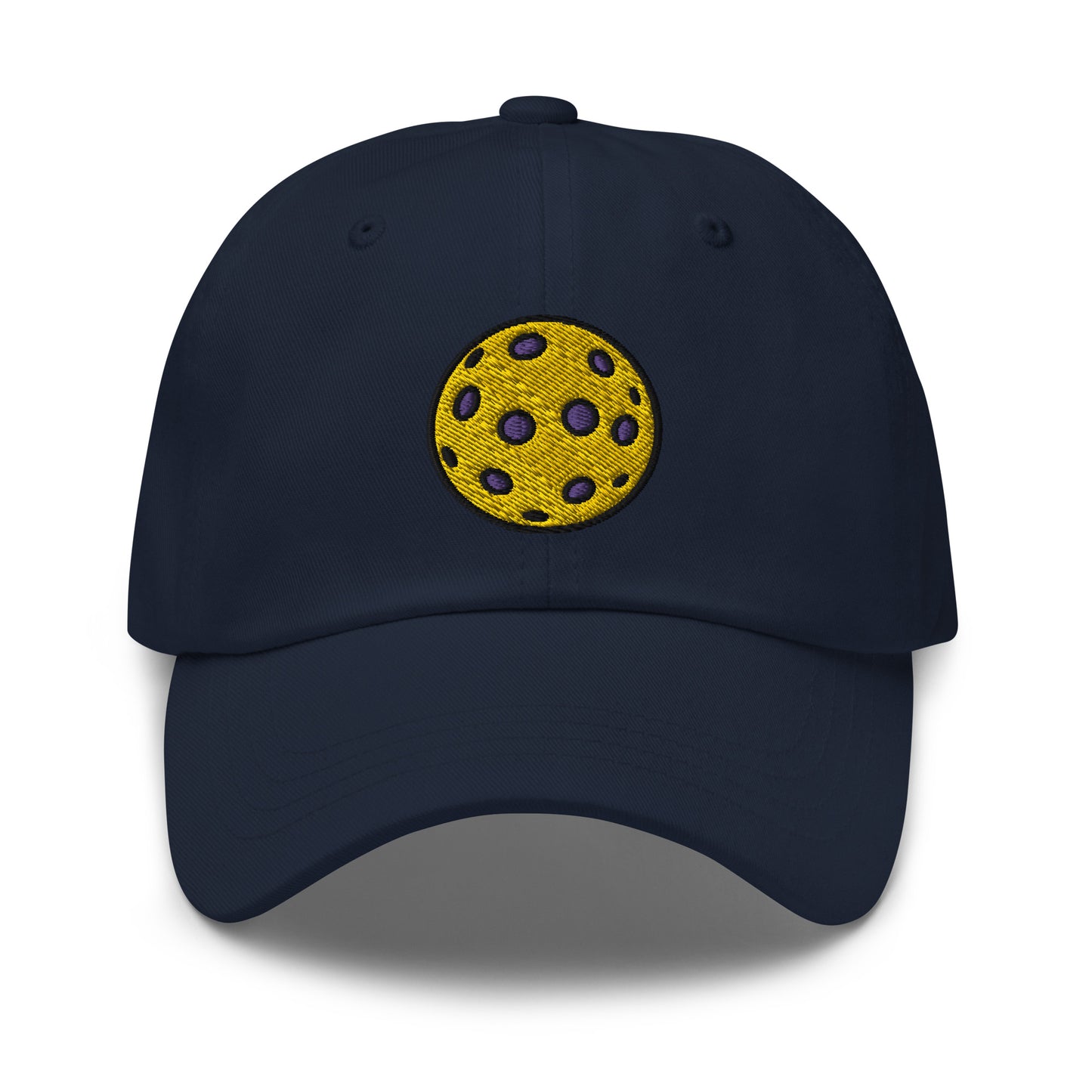 Cotton Twill Classic Cap: Embroidered Hat Purple Pickleball (more colors)