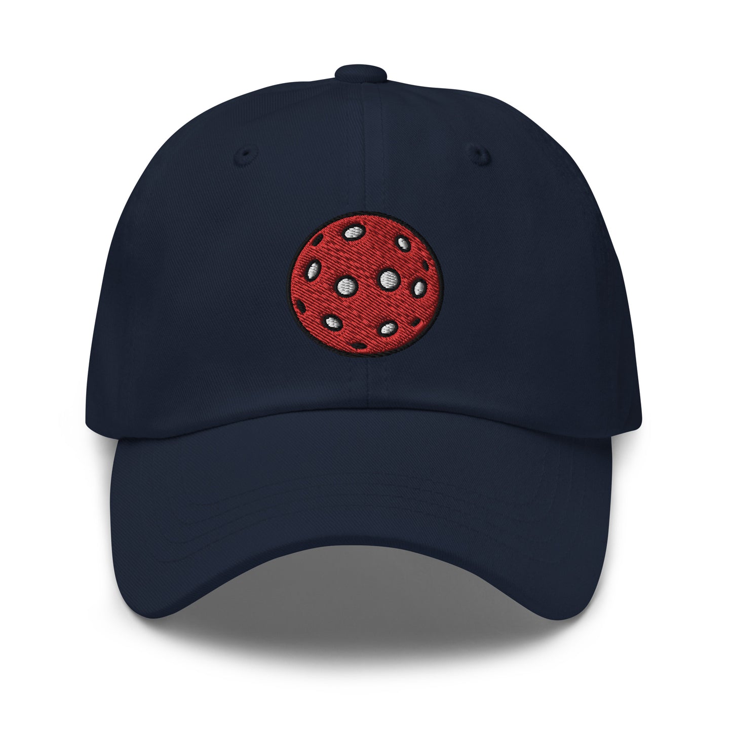 Cotton Twill Classic Cap: Embroidered Hat Red Pickleball (more colors)