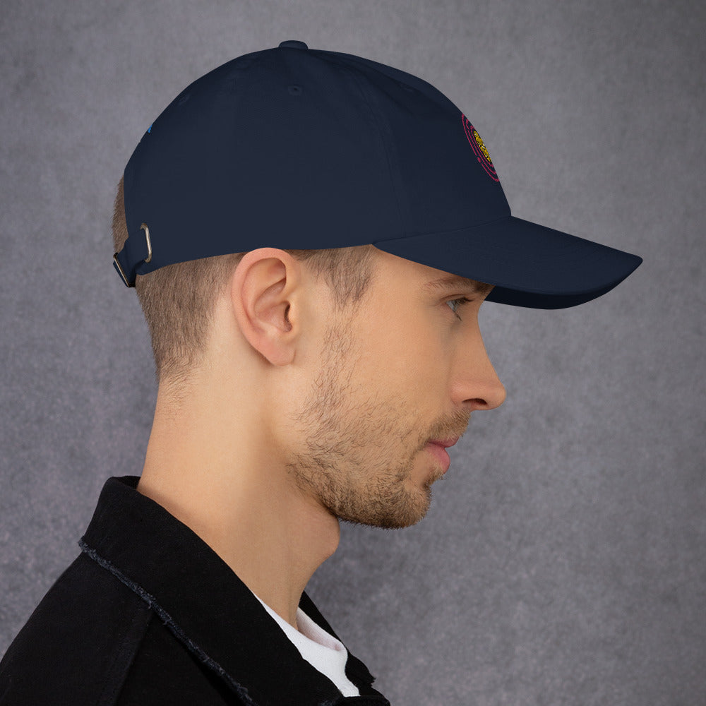 Cotton Twill Classic Cap: Embroidered Hat Pickleball Orbit Pink (more colors)