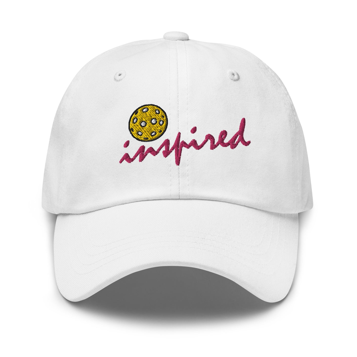 Cotton Twill Classic Cap: Embroidered Hat Pickleball Inspired (more colors)