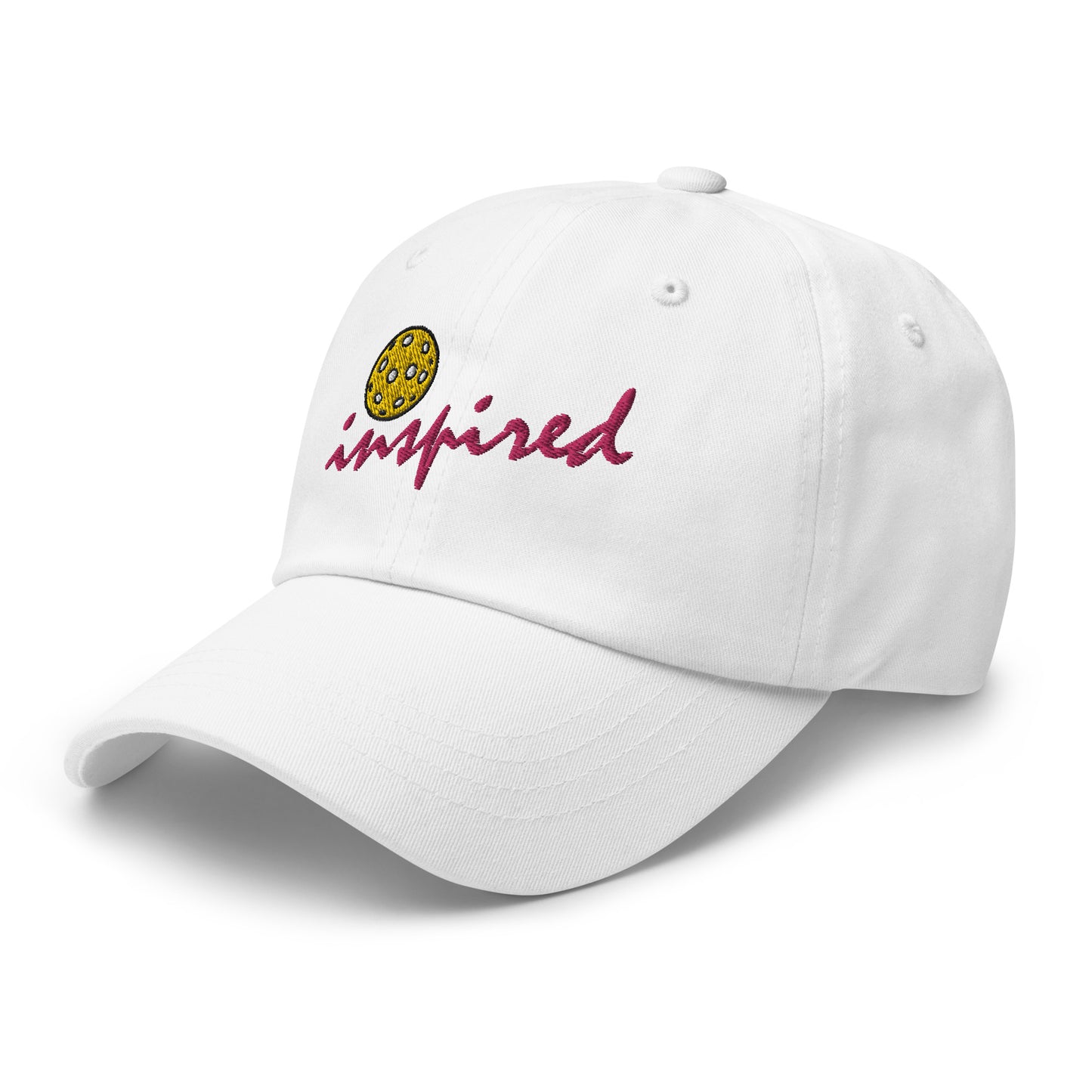 Cotton Twill Classic Cap: Embroidered Hat Pickleball Inspired (more colors)