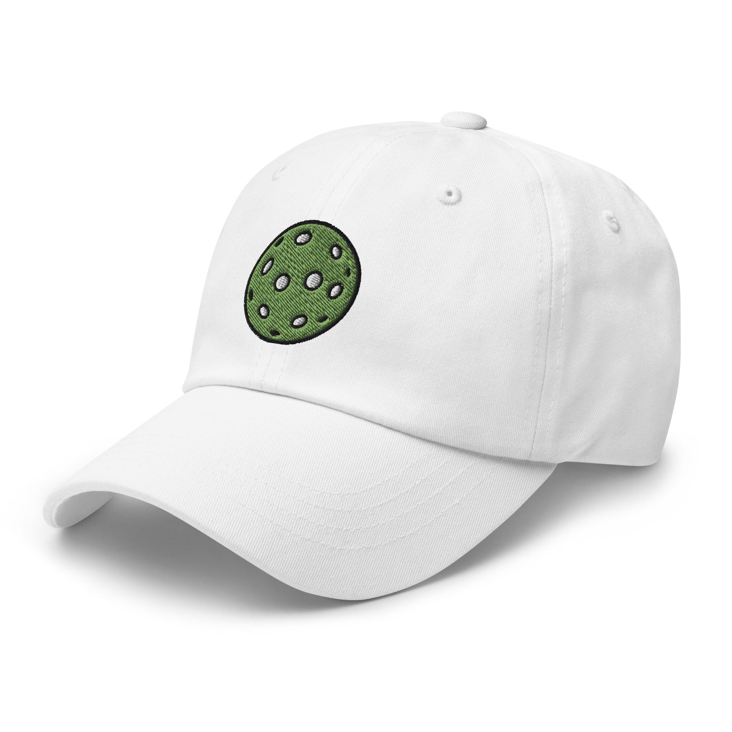Cotton Twill Classic Cap: Embroidered Hat Green Pickleball (more colors)