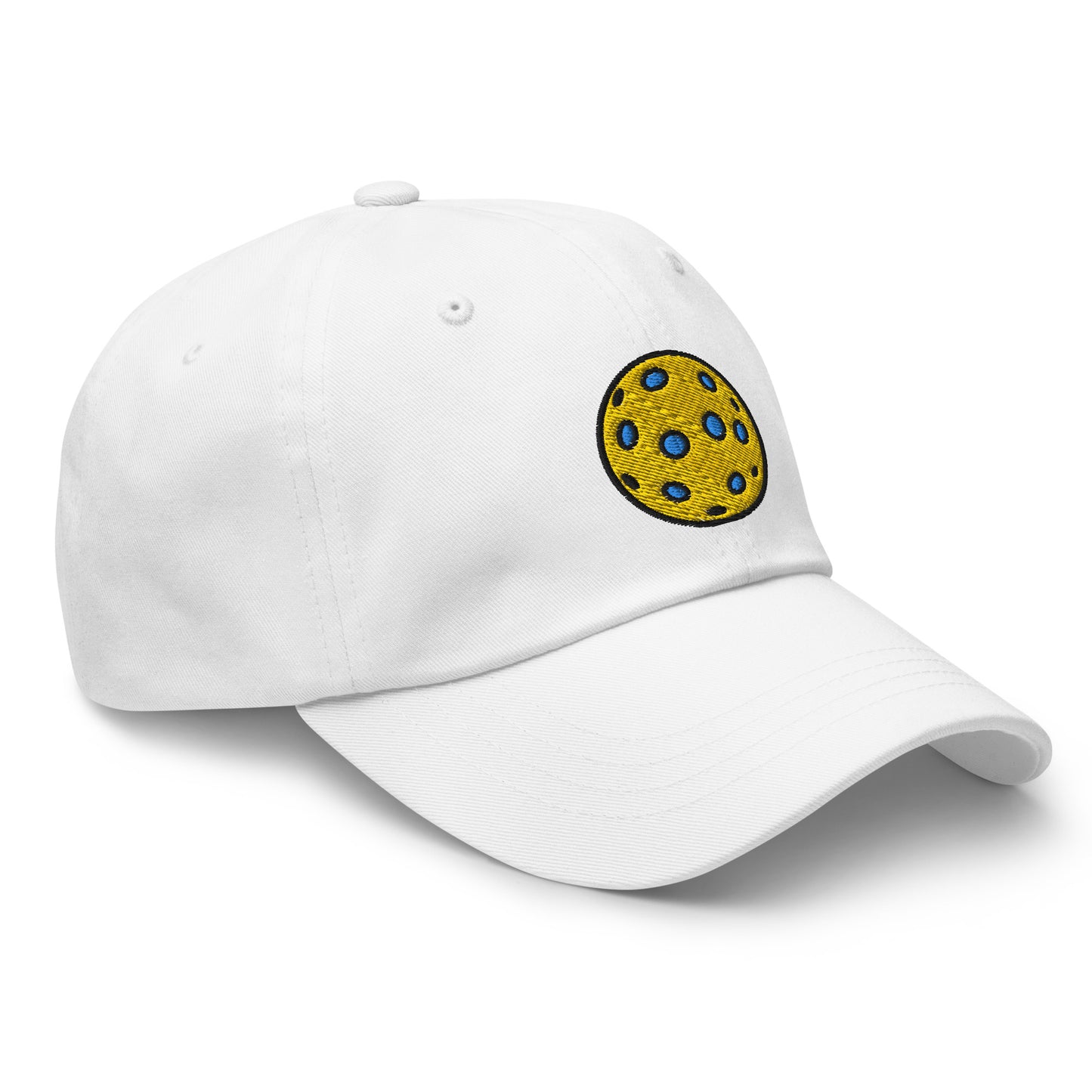 Cotton Twill Classic Cap: Embroidered Hat Blue Pickleball (more colors)
