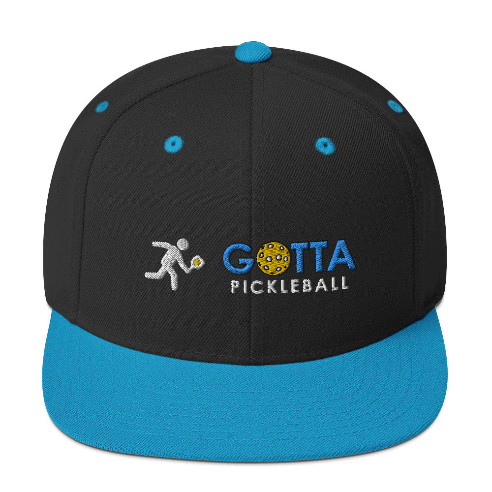 Snapback Hat: Embroidered Pickleball Player Gotta Pickleball (more colors)