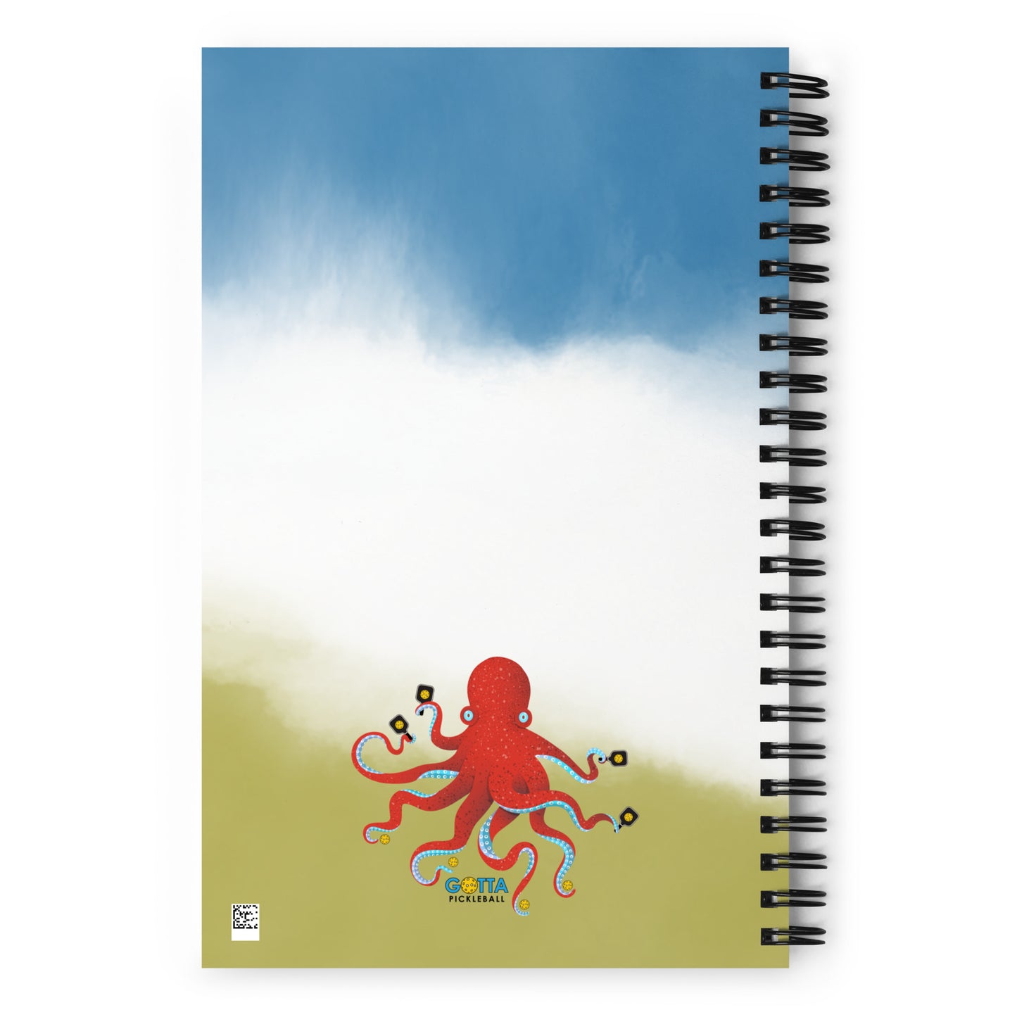 Spiral notebook: Octopus with Pickleball Paddles