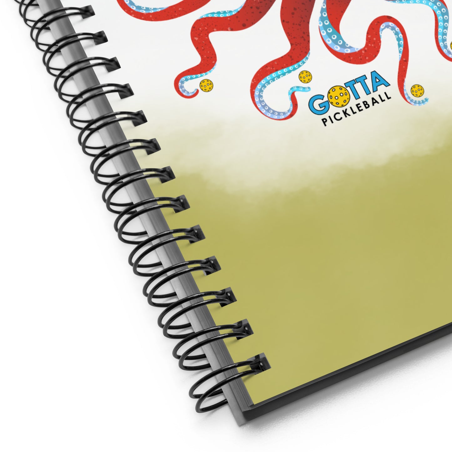 Spiral notebook: Octopus with Pickleball Paddles