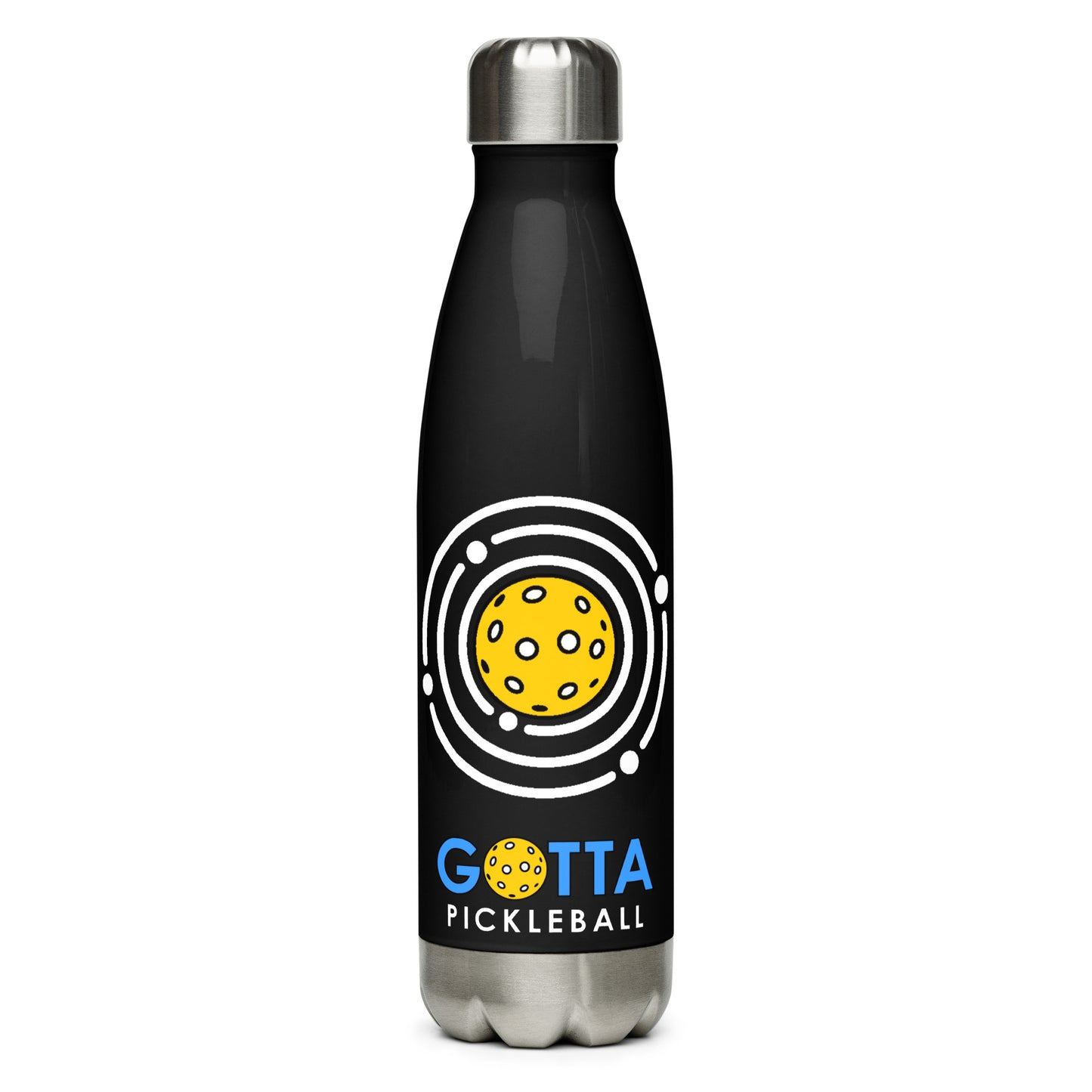 Stainless Steel Water Bottle: Pickleball Orbit