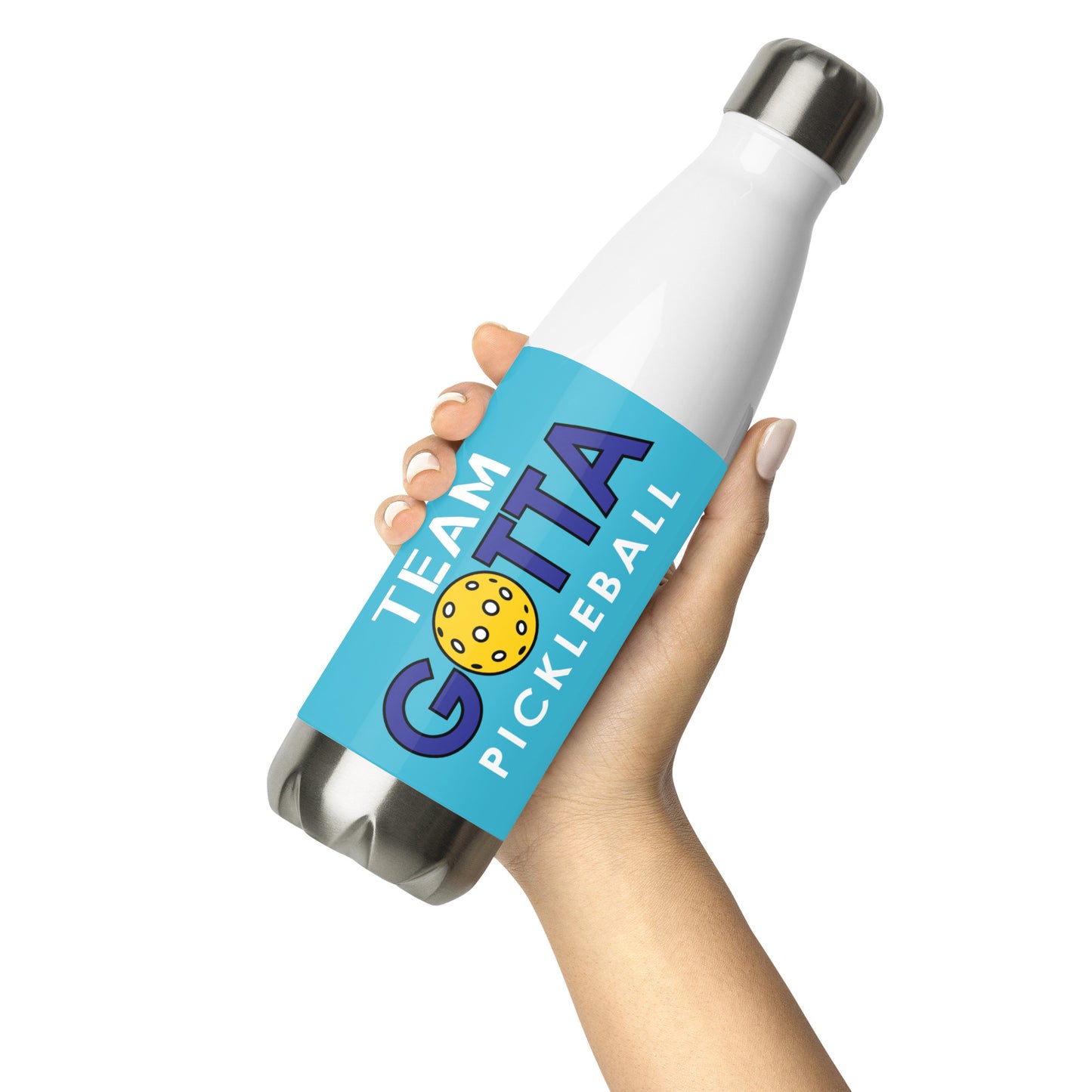 Stainless Steel Water Bottle: Sky Blue TEAM GOTTA PICKLEBALL