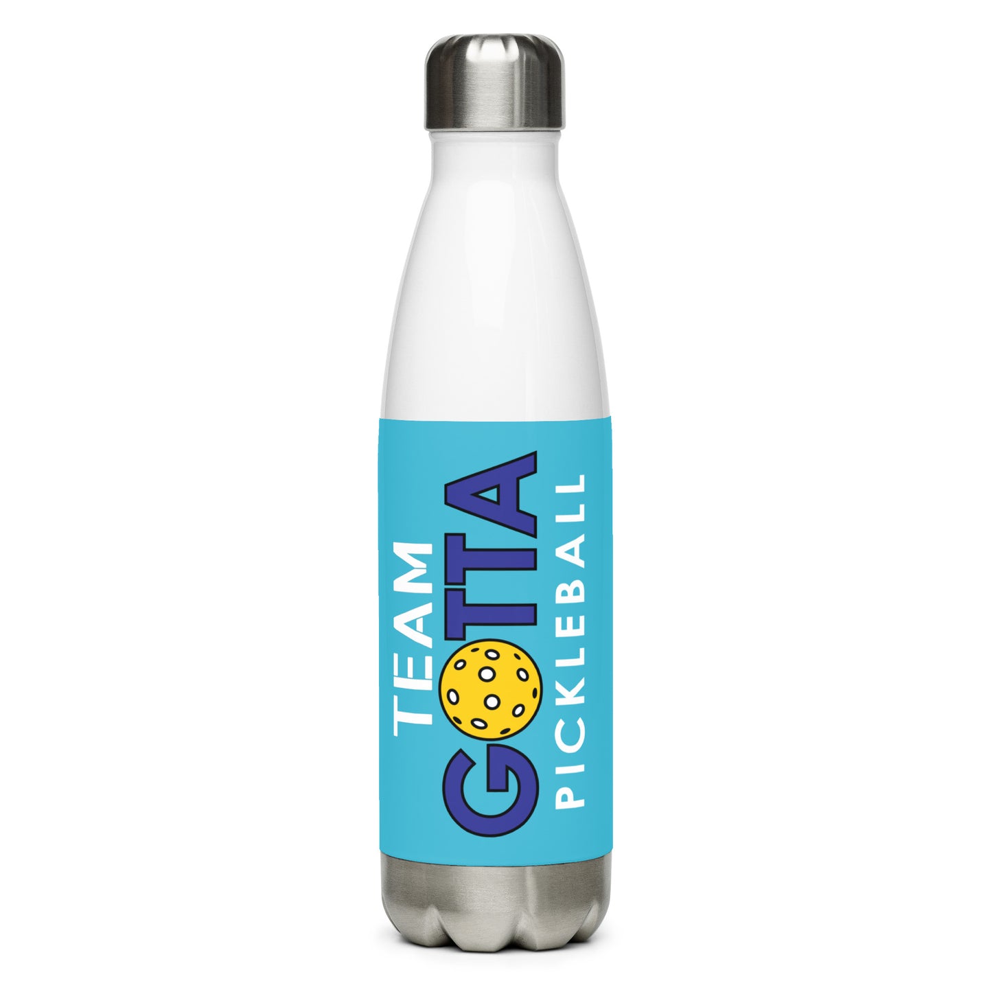 Stainless Steel Water Bottle: Sky Blue TEAM GOTTA PICKLEBALL