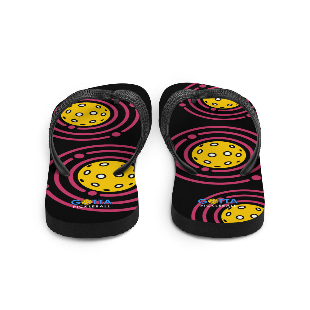 Flip-Flops: Pickleball Orbit Pink