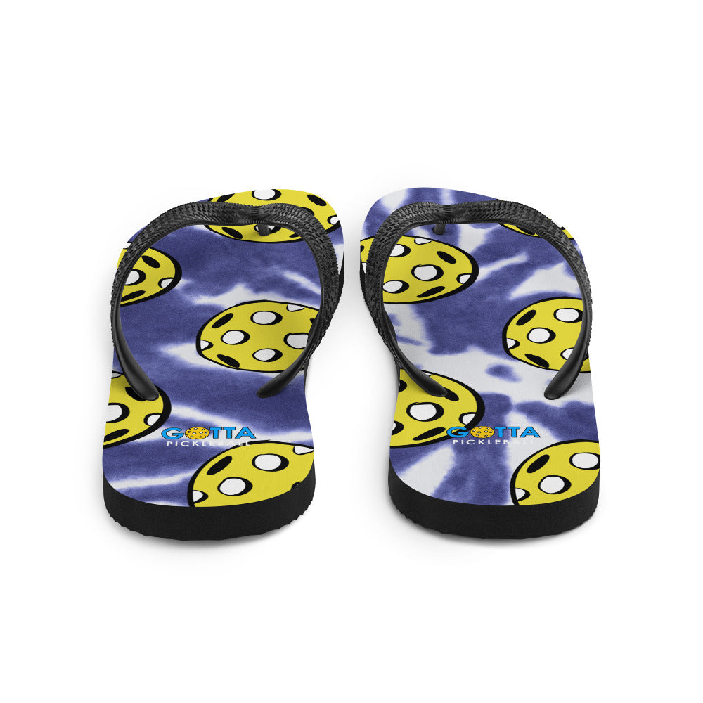 Flip-Flops: Pickleball Blue Summer