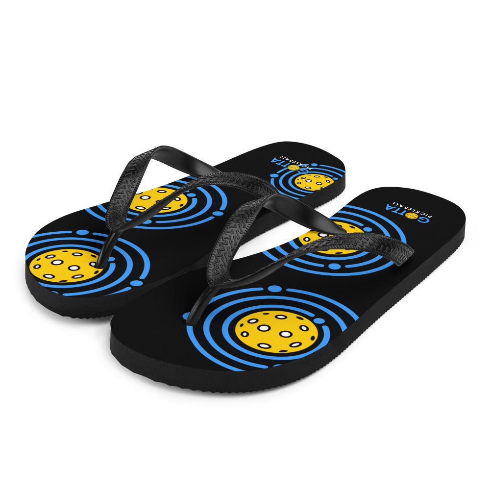 Flip-Flops: Pickleball Orbit Blue