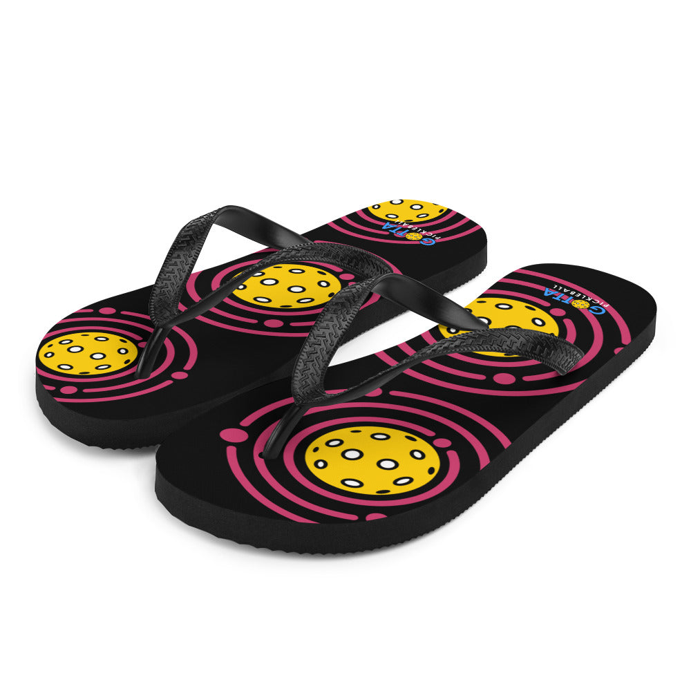 Flip-Flops: Pickleball Orbit Pink