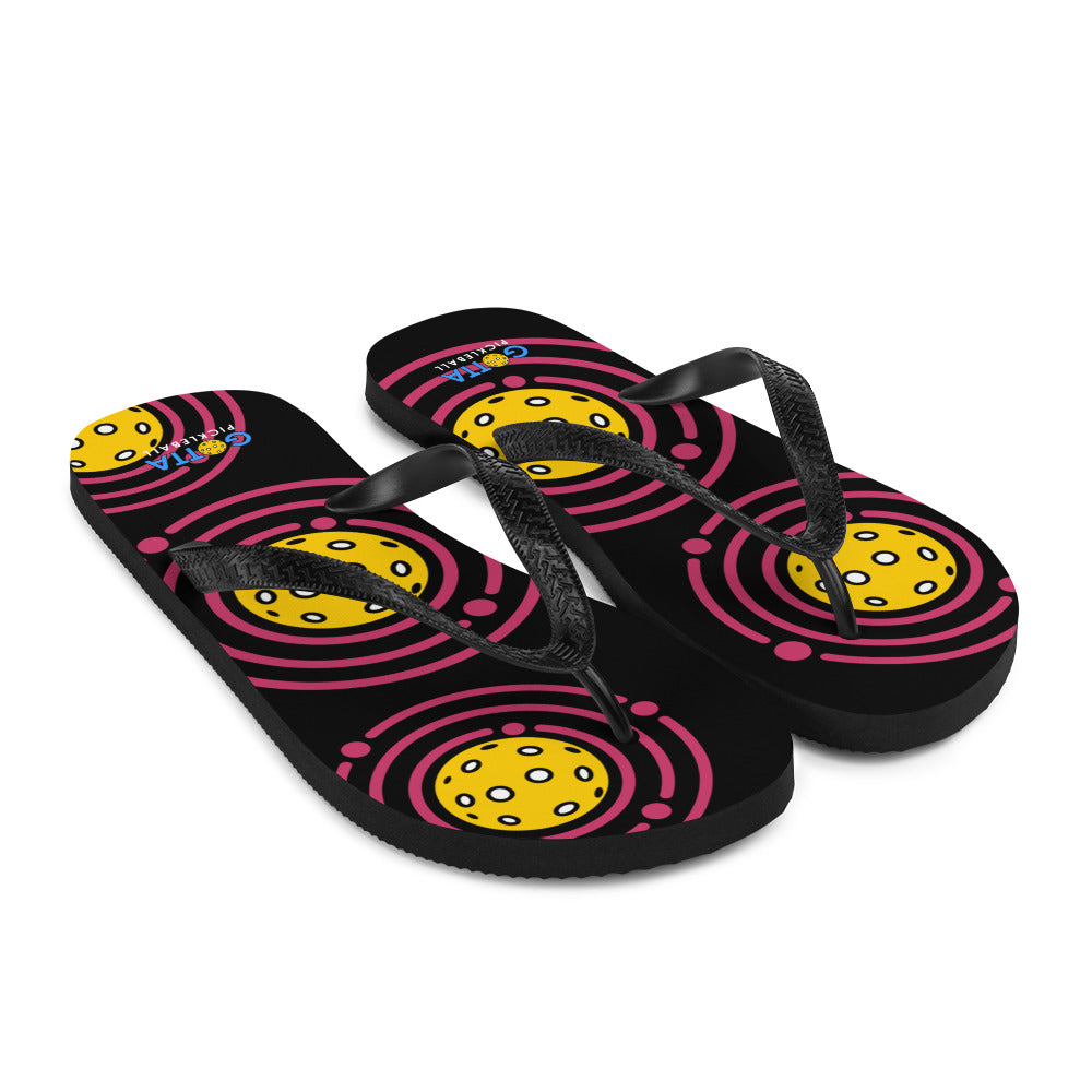 Flip-Flops: Pickleball Orbit Pink