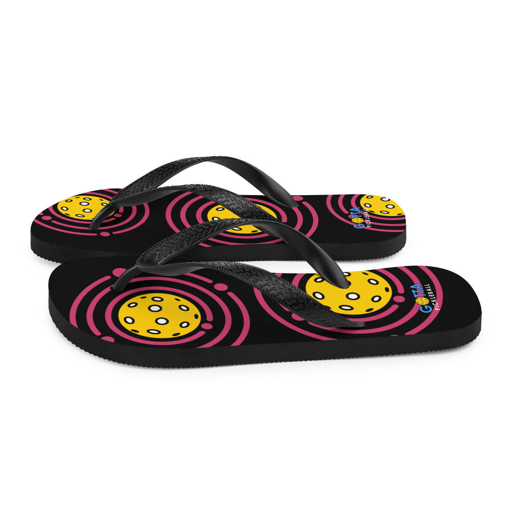 Flip-Flops: Pickleball Orbit Pink
