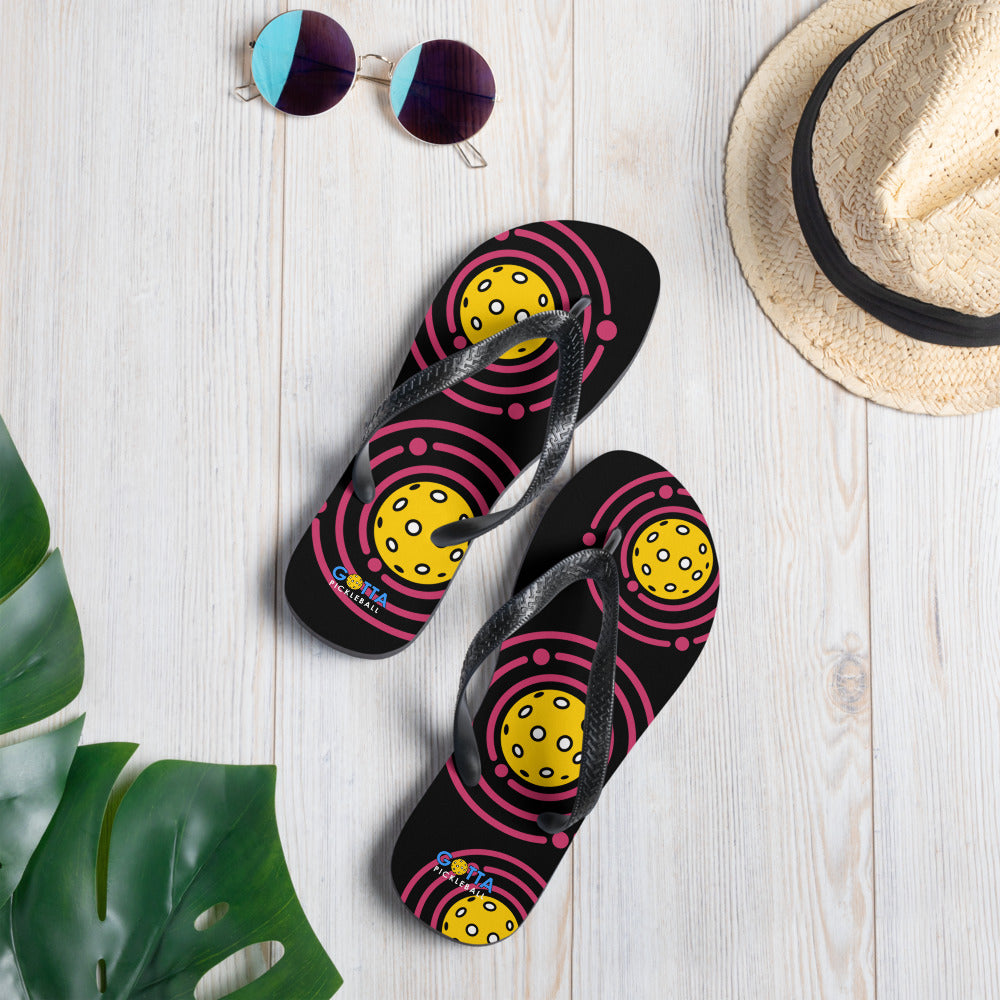 Flip-Flops: Pickleball Orbit Pink