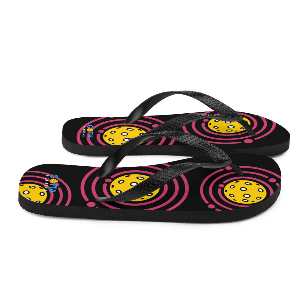 Flip-Flops: Pickleball Orbit Pink