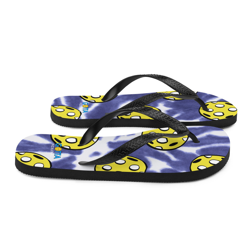Flip-Flops: Pickleball Blue Summer