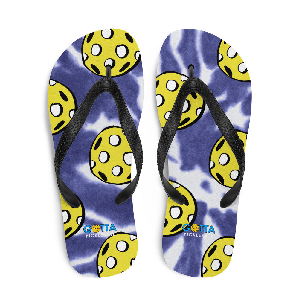 Flip-Flops: Pickleball Blue Summer
