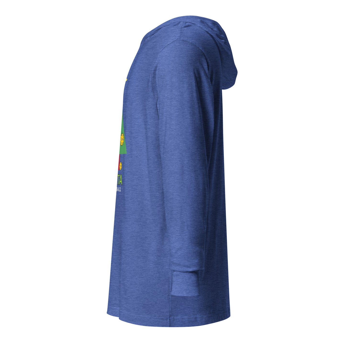 Unisex Hooded Long Sleeve Tee: PICKLEBALL CHRISTMAS TREE (more colors)