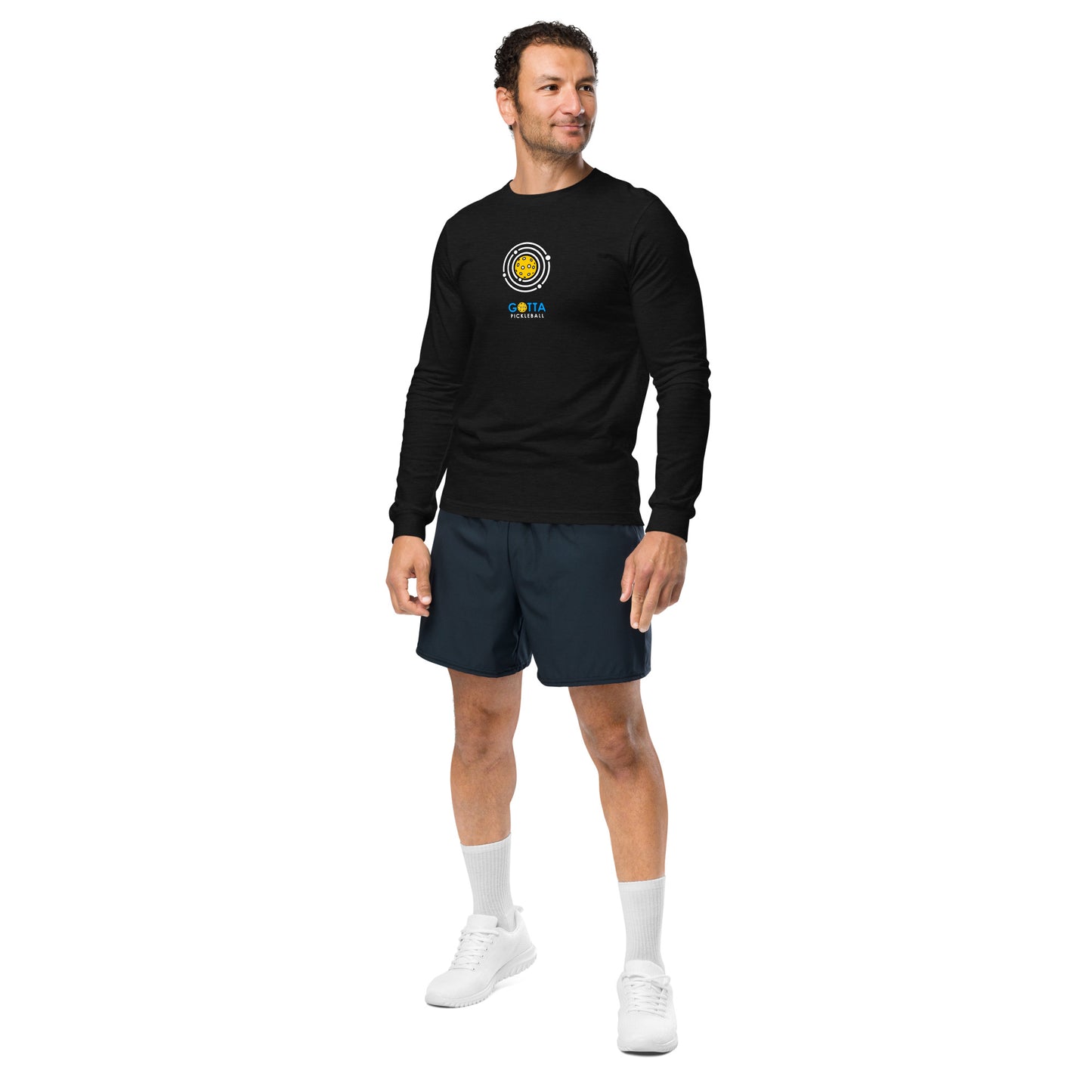 Unisex Long Sleeve Tee: PiCKLEBALL ORBIT (more colors)