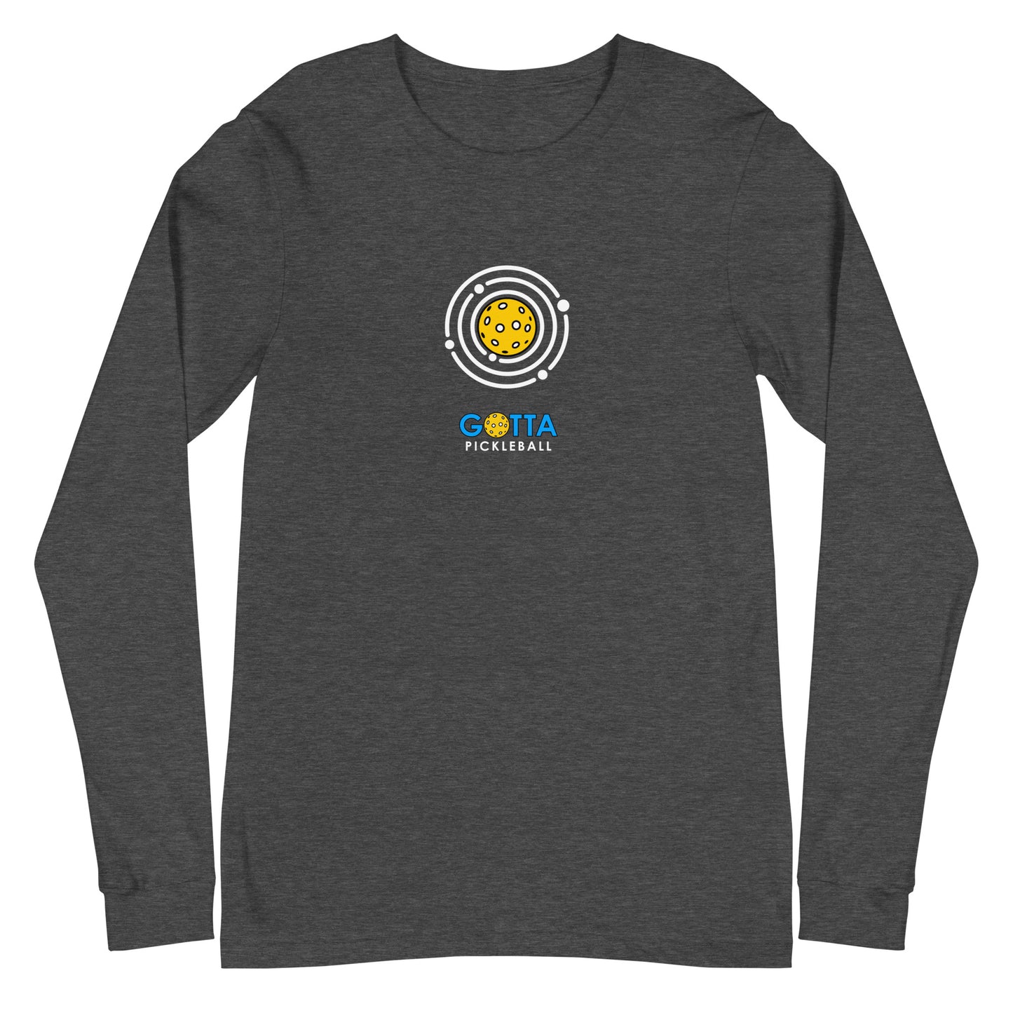 Unisex Long Sleeve Tee: PiCKLEBALL ORBIT (more colors)