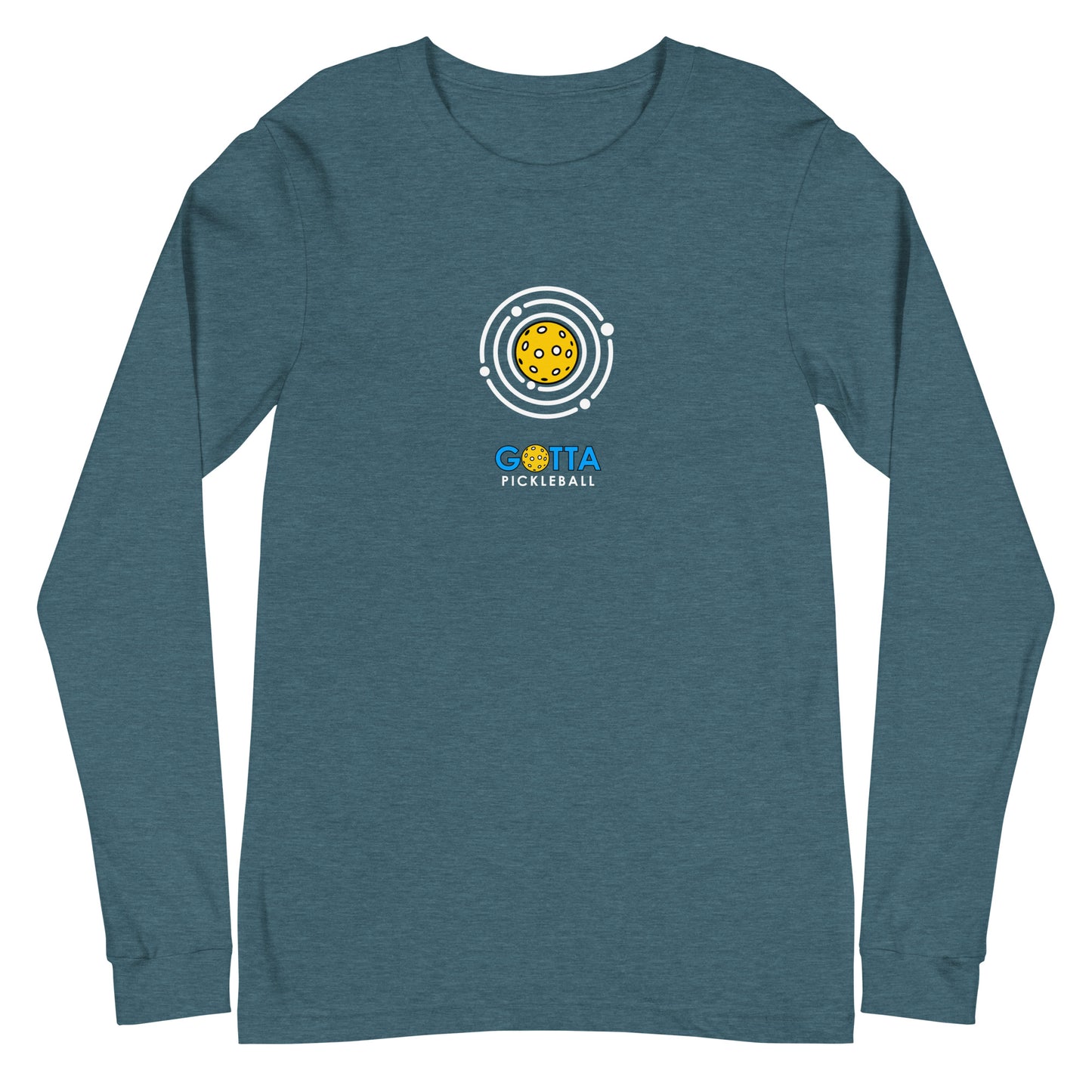 Unisex Long Sleeve Tee: PiCKLEBALL ORBIT (more colors)