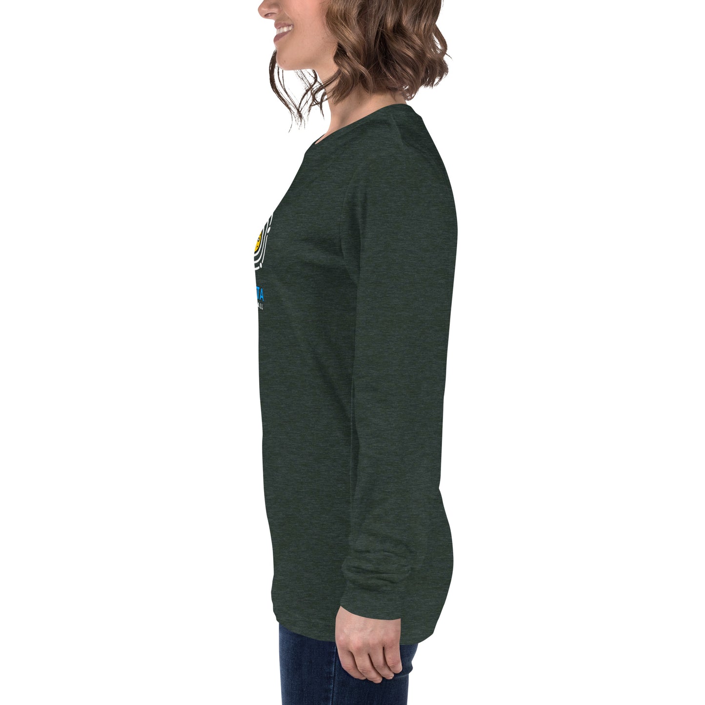 Unisex Long Sleeve Tee: PiCKLEBALL ORBIT (more colors)