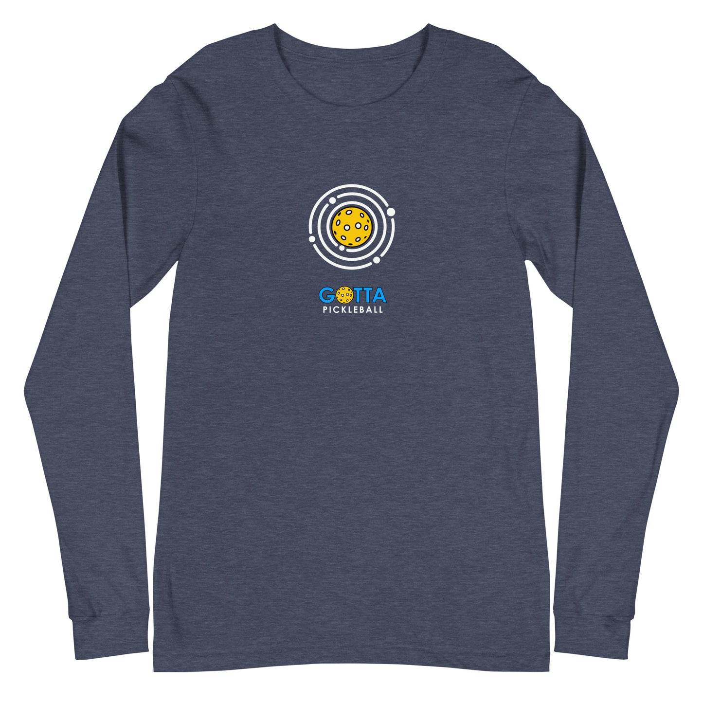 Unisex Long Sleeve Tee: PiCKLEBALL ORBIT (more colors)