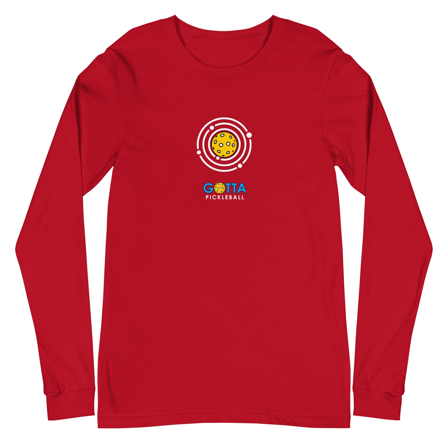 Unisex Long Sleeve Tee: PiCKLEBALL ORBIT (more colors)