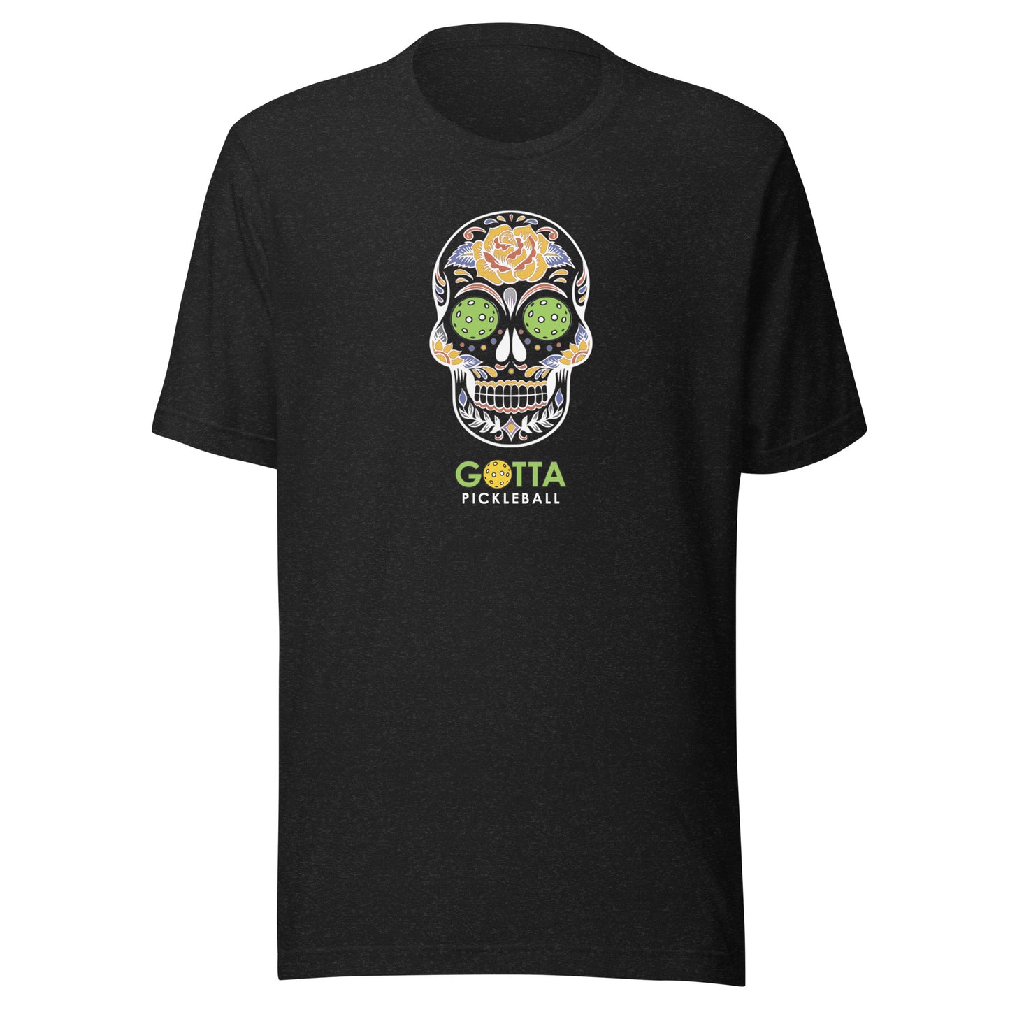 Classic T-Shirt: PICKLEBALL DAY OF THE DEAD SKULL (more colors)
