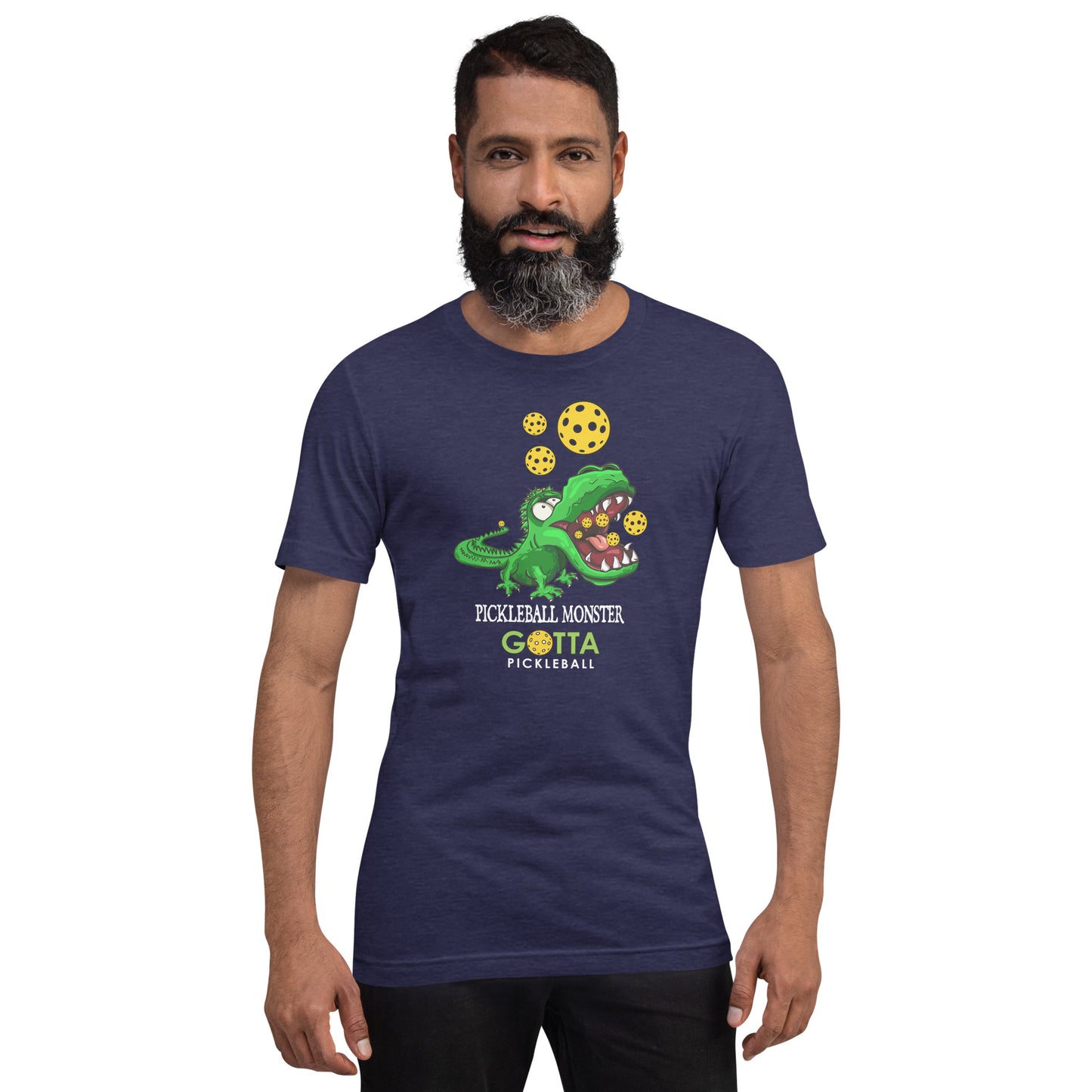 Classic T-Shirt: PICKLEBALL MONSTER GREEN ALLIGATOR (more colors)