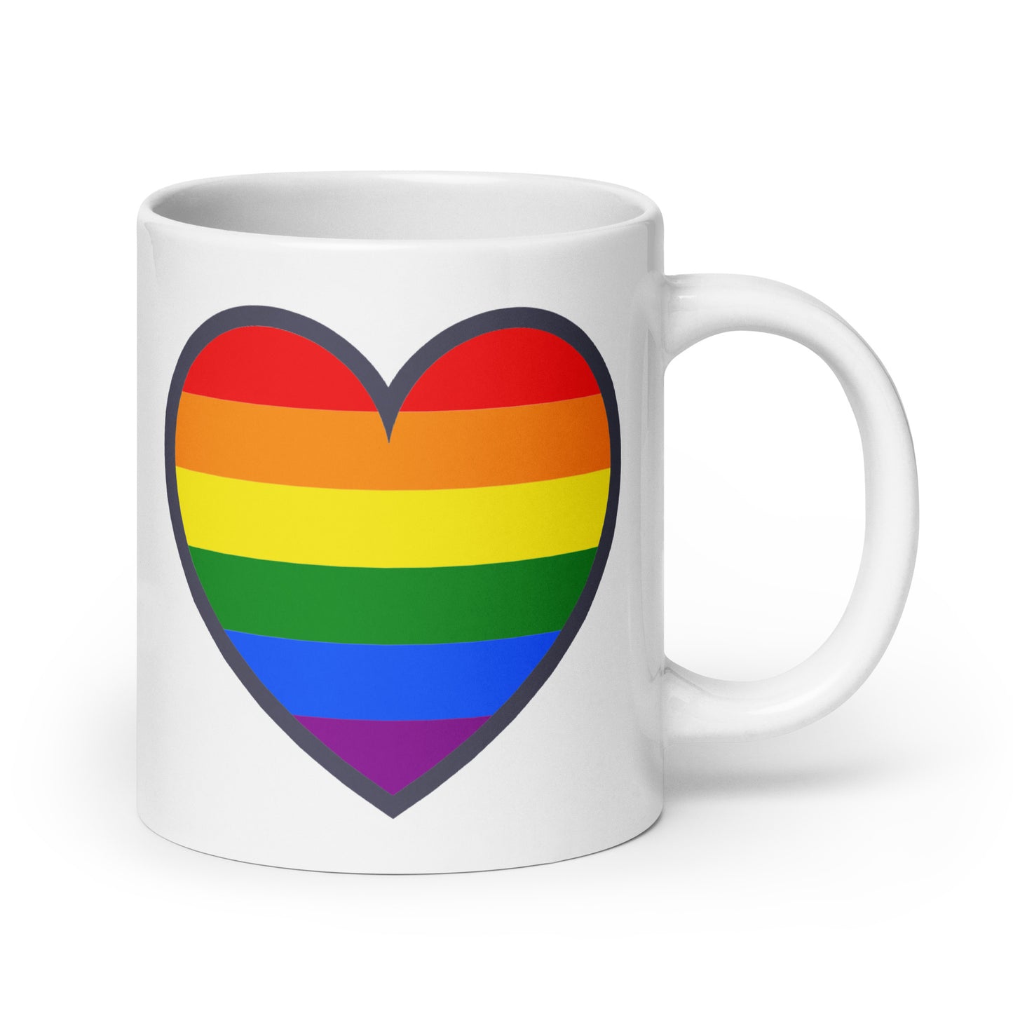 MUG: Gotta Pickleball Player Mascot Ozzie with Pride Heart (more sizes)