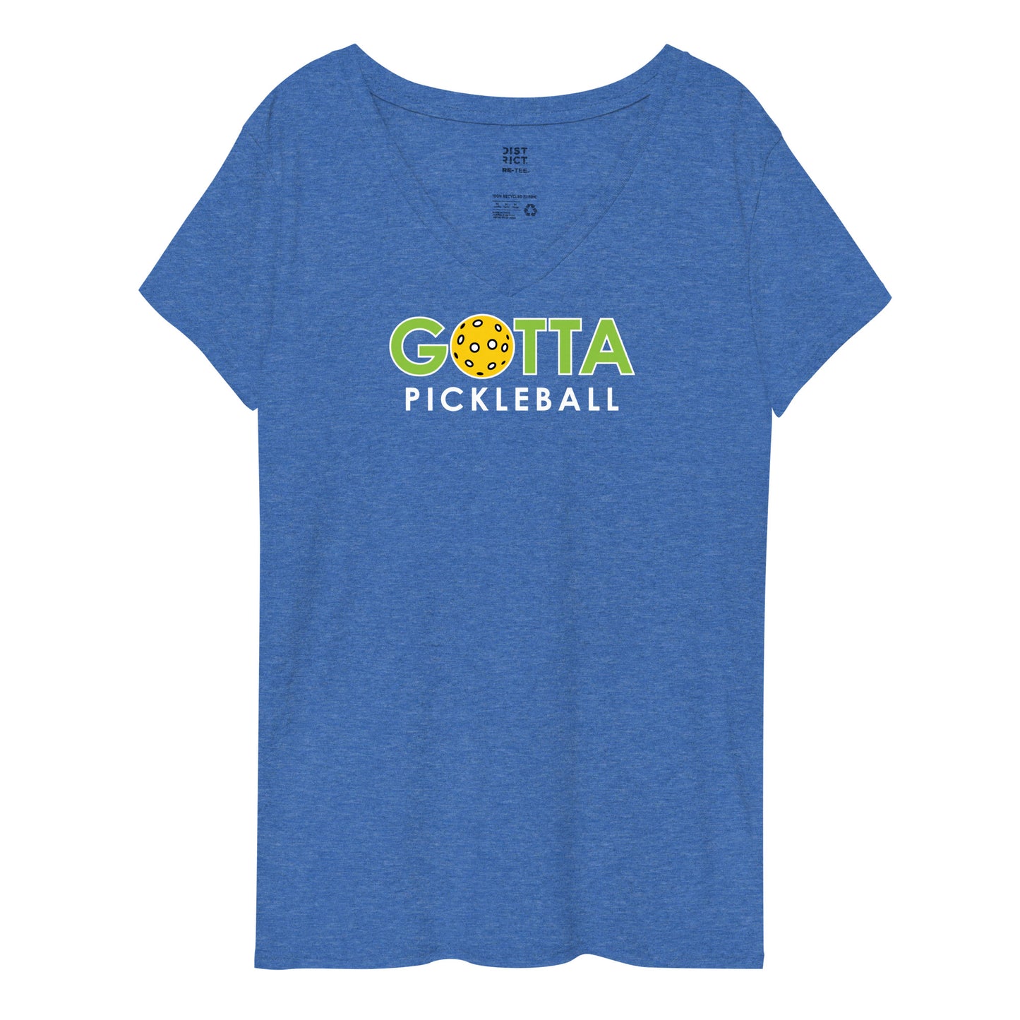 Women's V-Neck: Gotta Pickleball Green Logo (more colors)