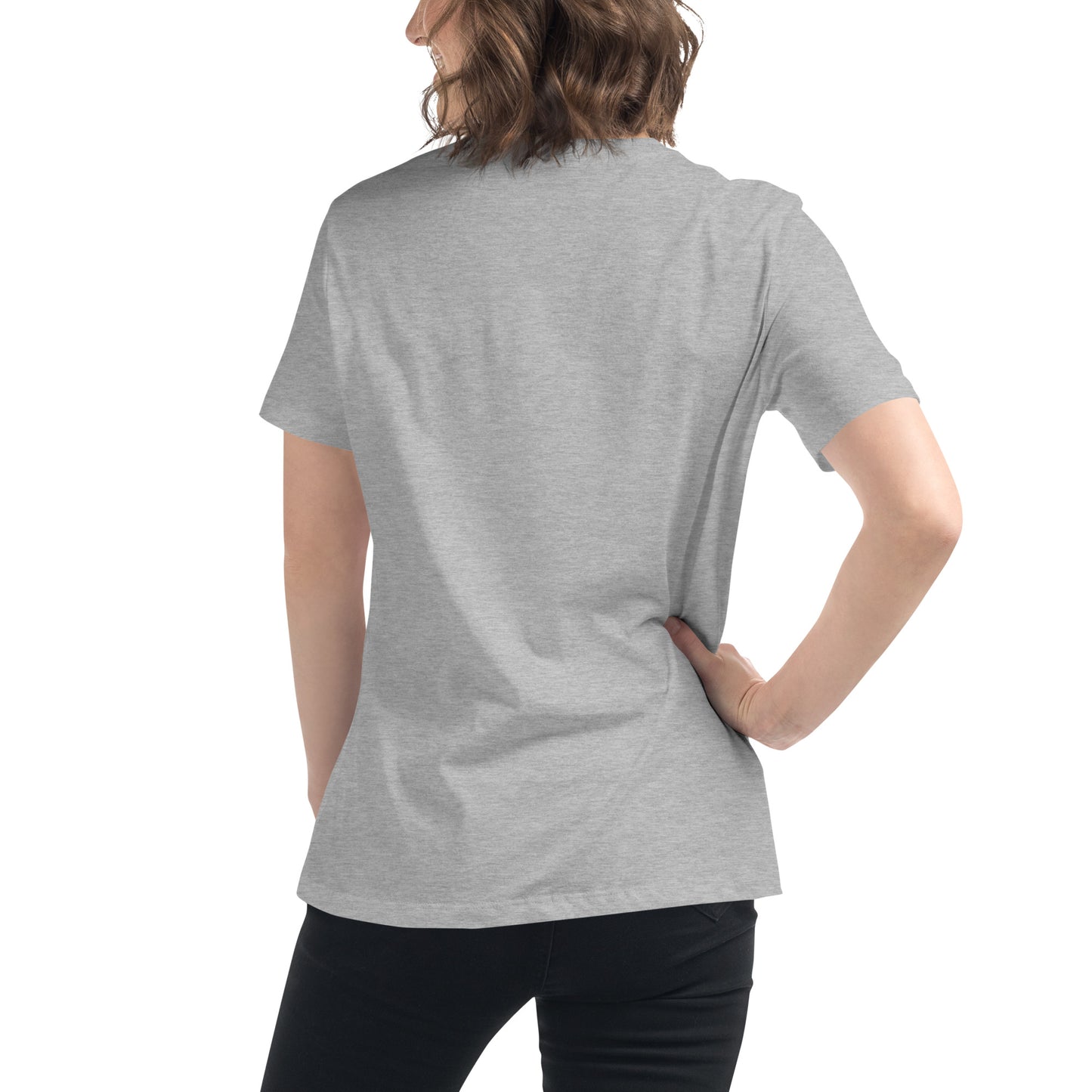Women's Relaxed T-Shirt Cat Black Pickleball Tail (more colors)