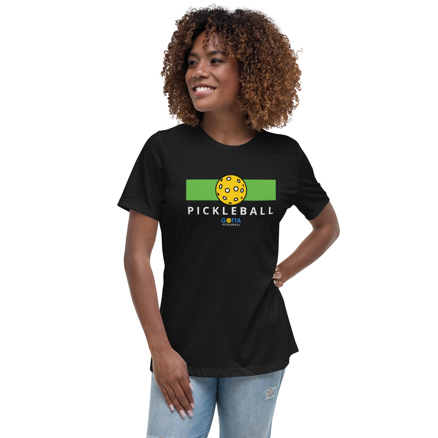 Women's T-Shirt Relaxed: Color Block Green (more colors)