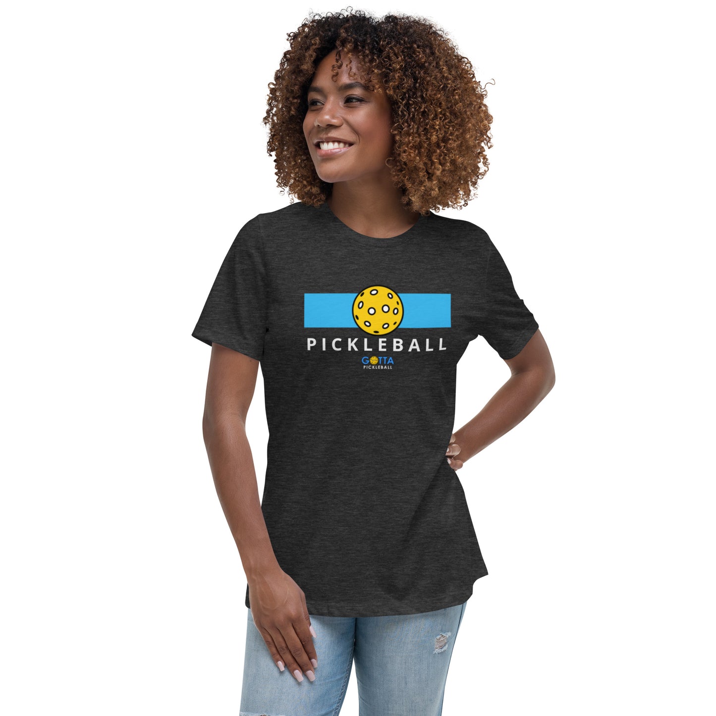 Women's T-Shirt Relaxed: Color Block Blue (more colors)