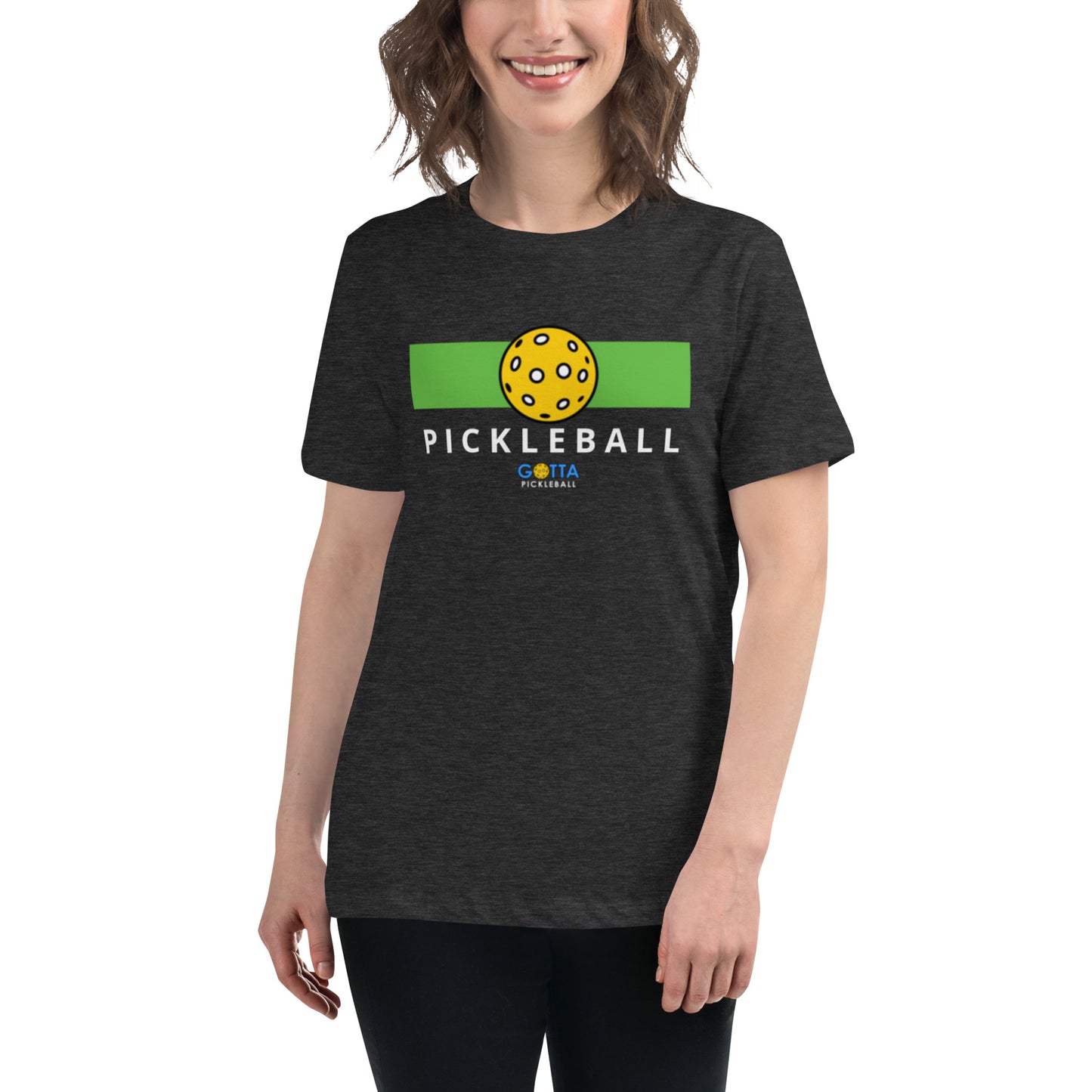 Women's T-Shirt Relaxed: Color Block Green (more colors)