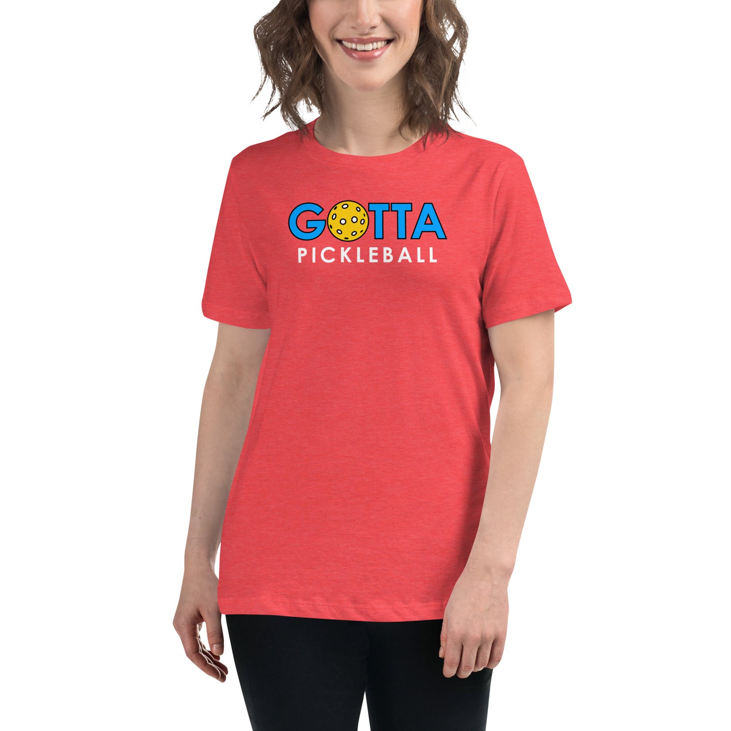 Women's T-Shirt Relaxed: Gotta PIckleball Blue Logo (more colors)
