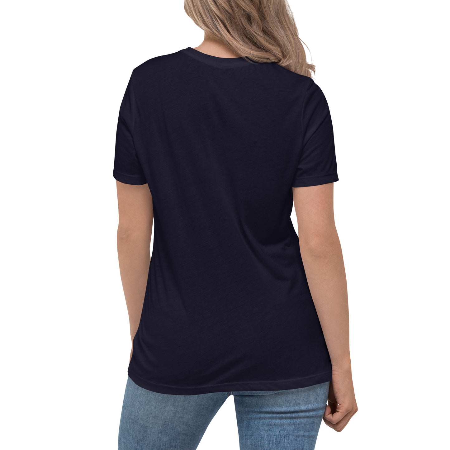Women's T-Shirt Relaxed: Color Block Blue (more colors)
