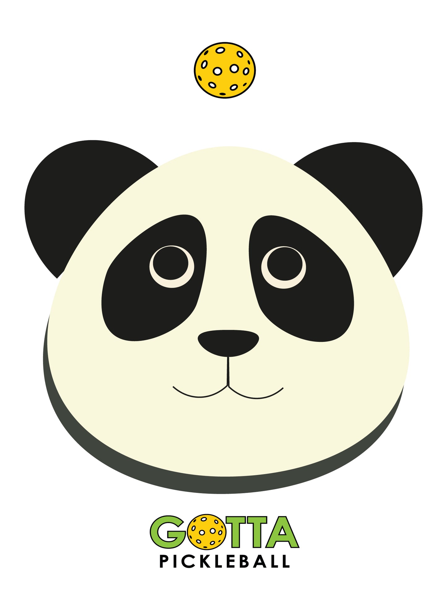Youth T-Shirt COTTON/POLY: PANDA PICKLEBALL (more colors)