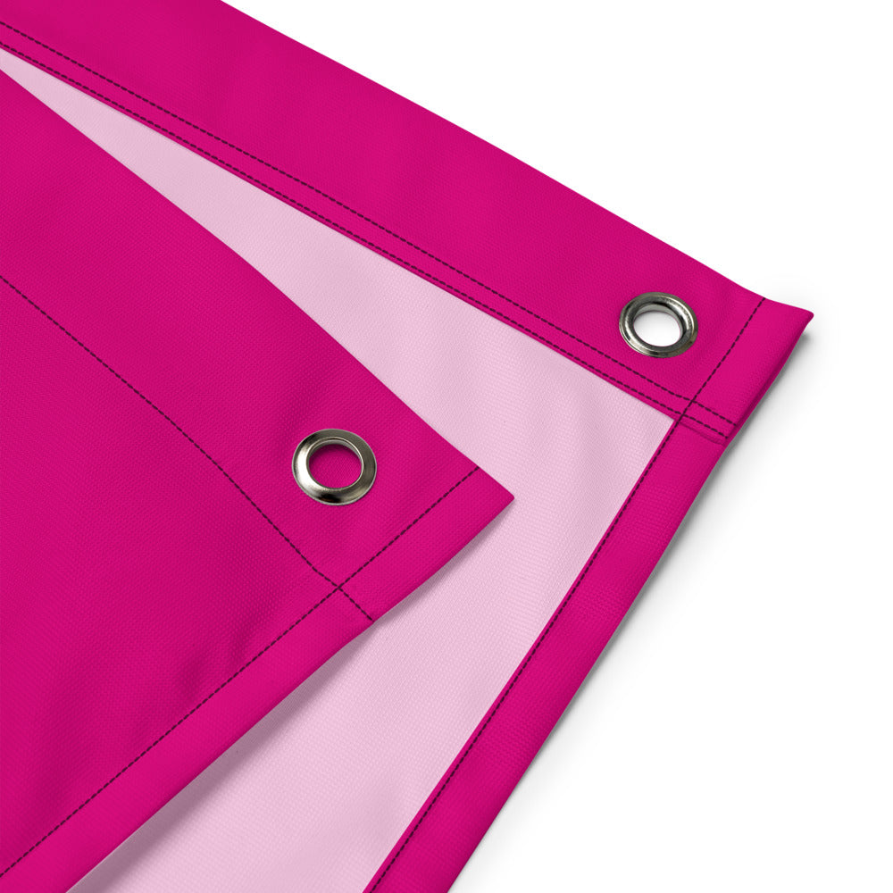 Banner/Flag: PICKLEBALL WITH GOTTA PICKLEBALL LOGO MEDIUM VIOLET DEEP PINK
