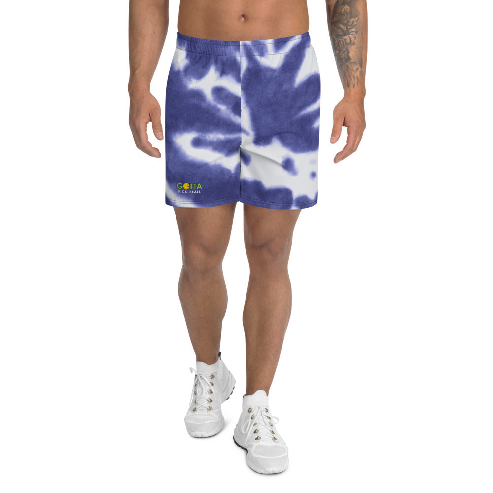 pickleball shorts men's gotta pickleball blue tie dye wicking comfortable playing pickleball