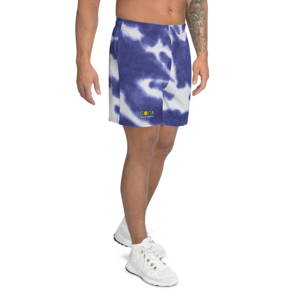pickleball shorts men's gotta pickleball blue tie dye wicking comfortable playing pickleball