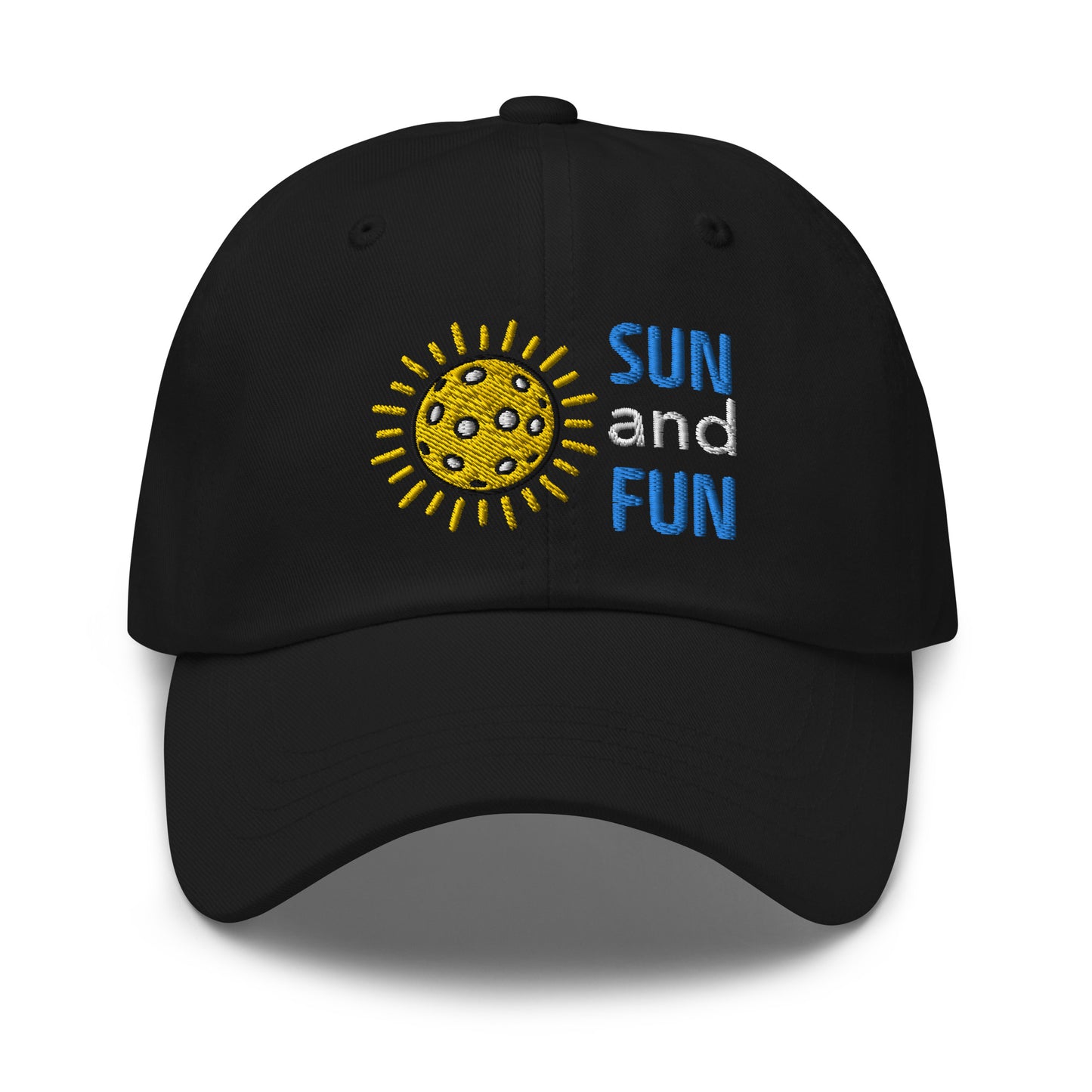 Cotton Twill Classic Cap: Embroidered Hat Pickleball Sun and Fun (more colors)