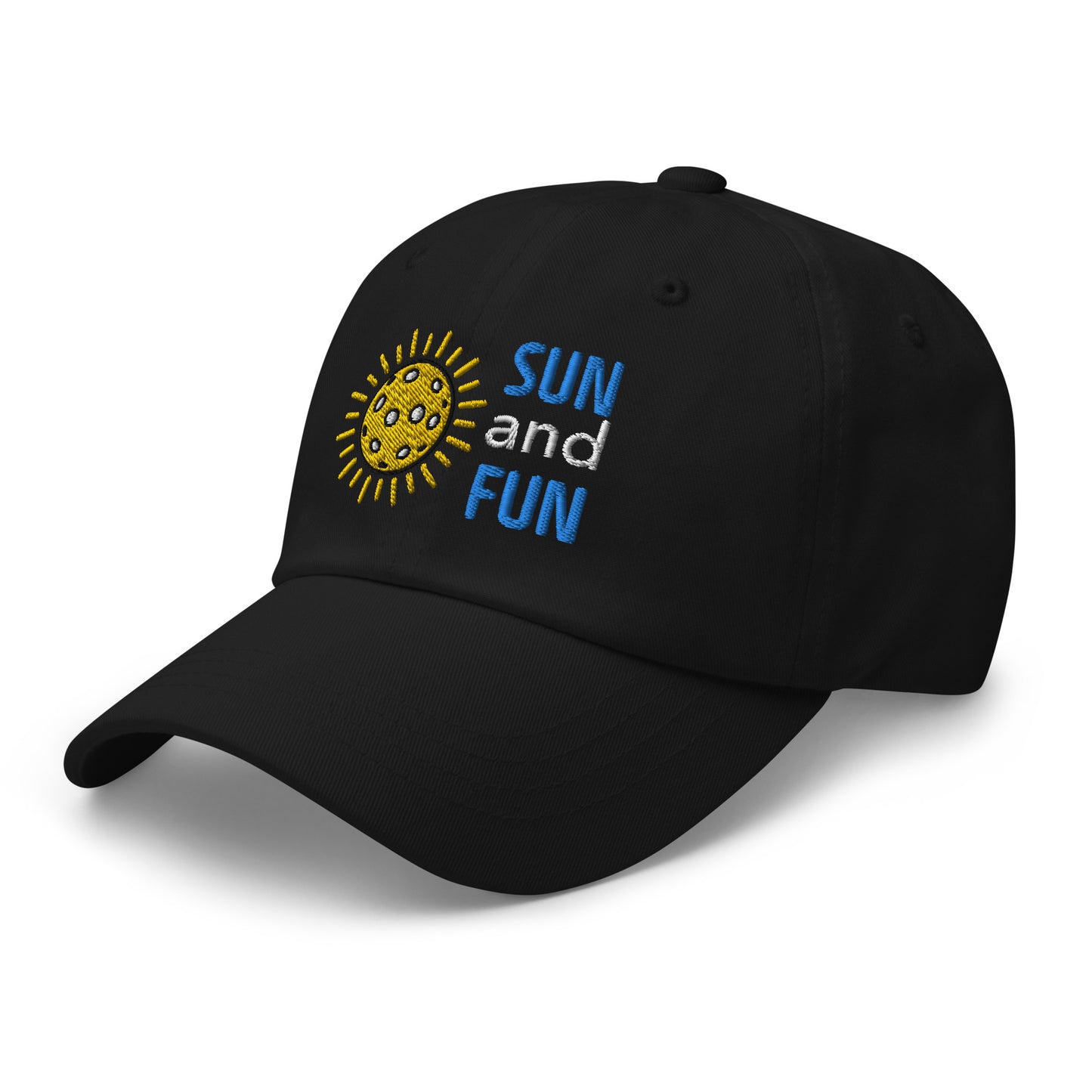 Cotton Twill Classic Cap: Embroidered Hat Pickleball Sun and Fun (more colors)